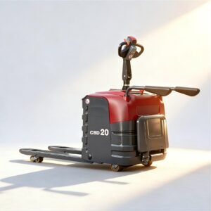 Stand-on electric pallet truck